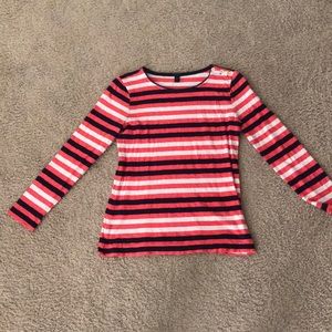Striped J Crew long sleeve shirt